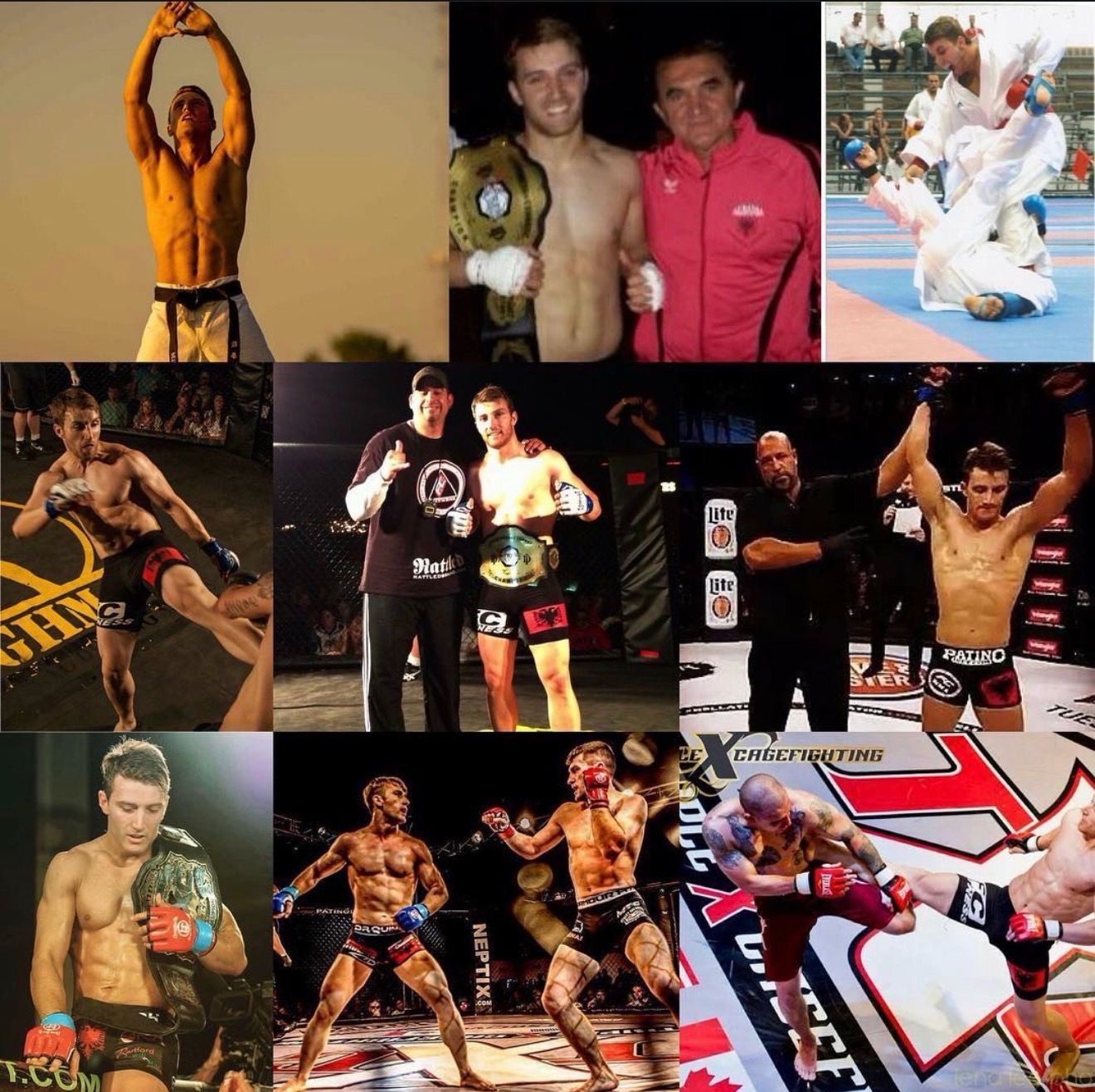 Adrian Hadribeaj career montage — regional titles and Bellator